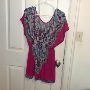 Stretchy waistband elegant casual dress